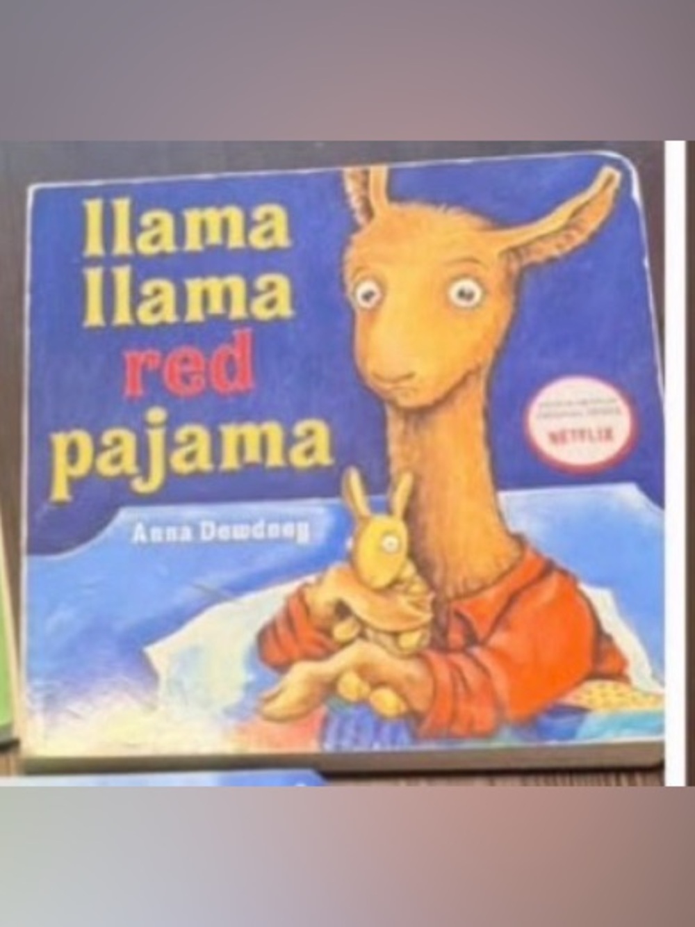 Kids Llama Red Pajama Set - Red